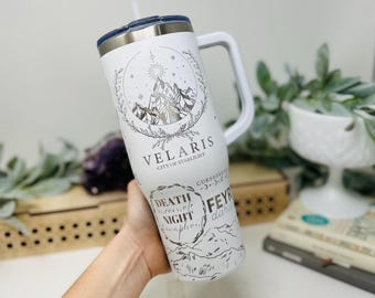 Velarus City Starlight 40oz Tumbler: Engraved Insulated Mug