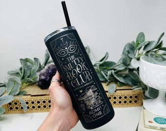 Smutty Book Club Tumbler: 20oz Laser Engraved Insulated Stainless Steel Travel Mug