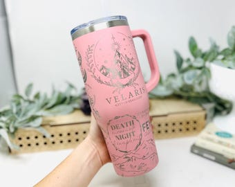 Insulated Hot & Cold 40oz Tumbler, ACOTA R Merch, Velaris City Starlight Gift, Smut Book Engraved Custom Mug, To Stars Night Court