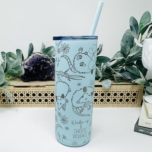 Süße aber wilde Opossum Reisebecher, Opossum Geschenk Lustige Kaffeetasse (20 Unzen dünn) Bild 7