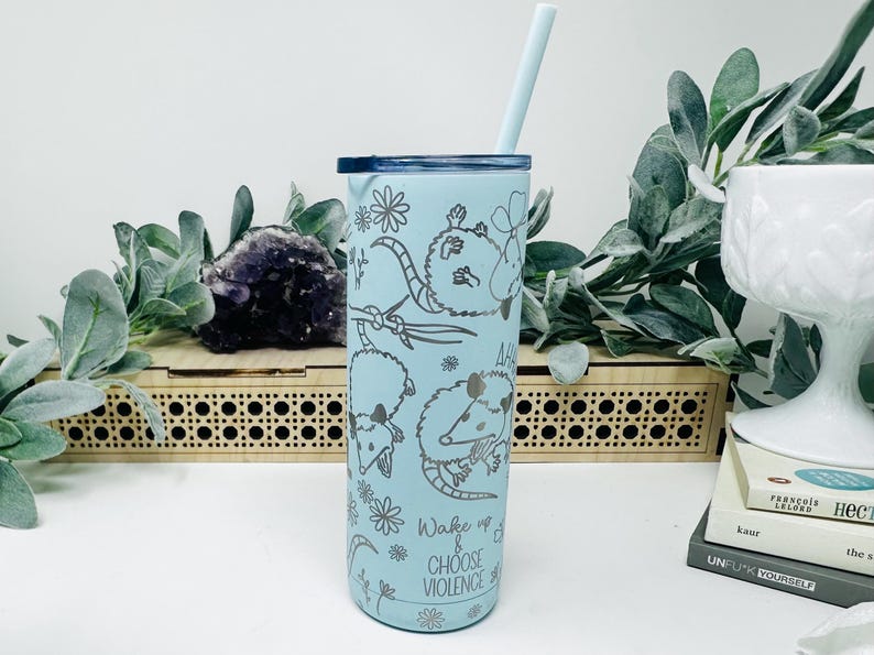 Süße aber wilde Opossum Reisebecher, Opossum Geschenk Lustige Kaffeetasse (20 Unzen dünn) Bild 7