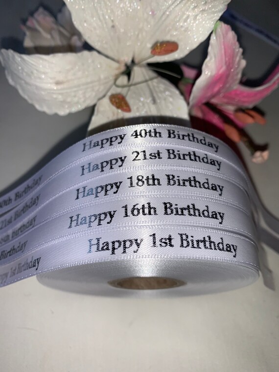 Personalised birthday ribbon sale