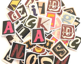 46 Alphabet Stickers Set: Planner, Scrapbook, Laptop, Water Bottle Decals