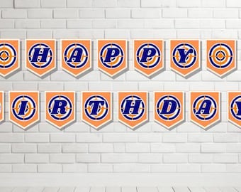 Nerf Gun Birthday Banner, Dart Gun Theme (Digital Download)