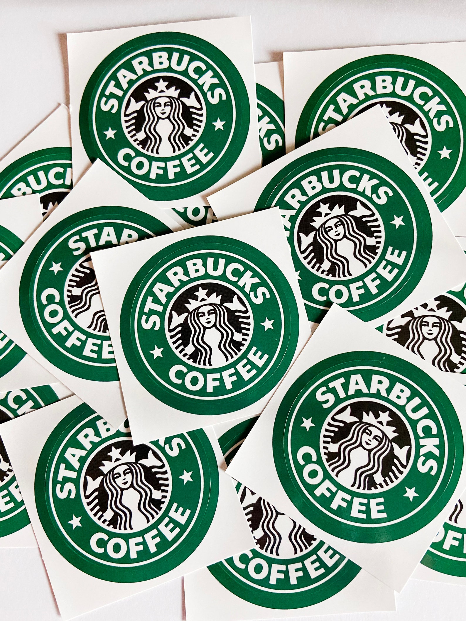 12 Starbucks Stickers Starbucks Stickers Starbucks 2 Inch Etsy