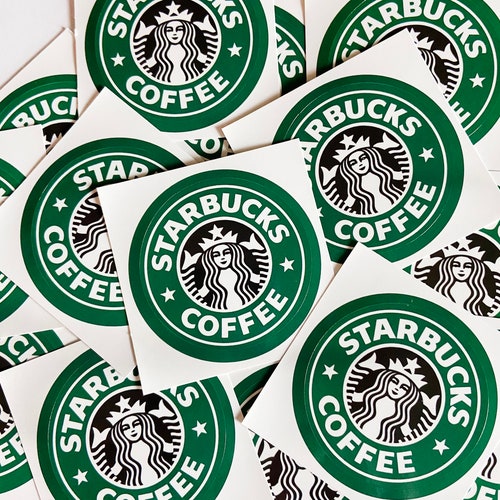 12 Starbucks Stickers Starbucks Stickers Starbucks 2 Inch Etsy