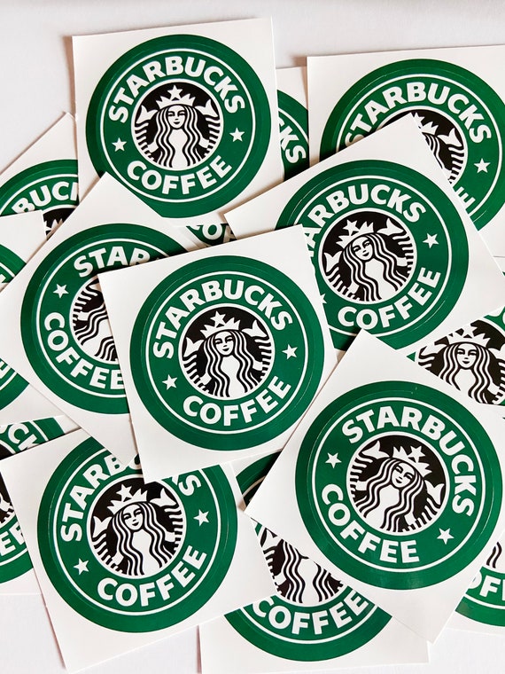 50 Starbucks Reminder Stickers Planner Stickers Reminder Stickers Coffee Sticker  Starbucks Journal Sticker Logo Sticker 