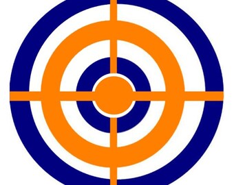 Dart Gun Target Download, Circle Design (PNG Files)