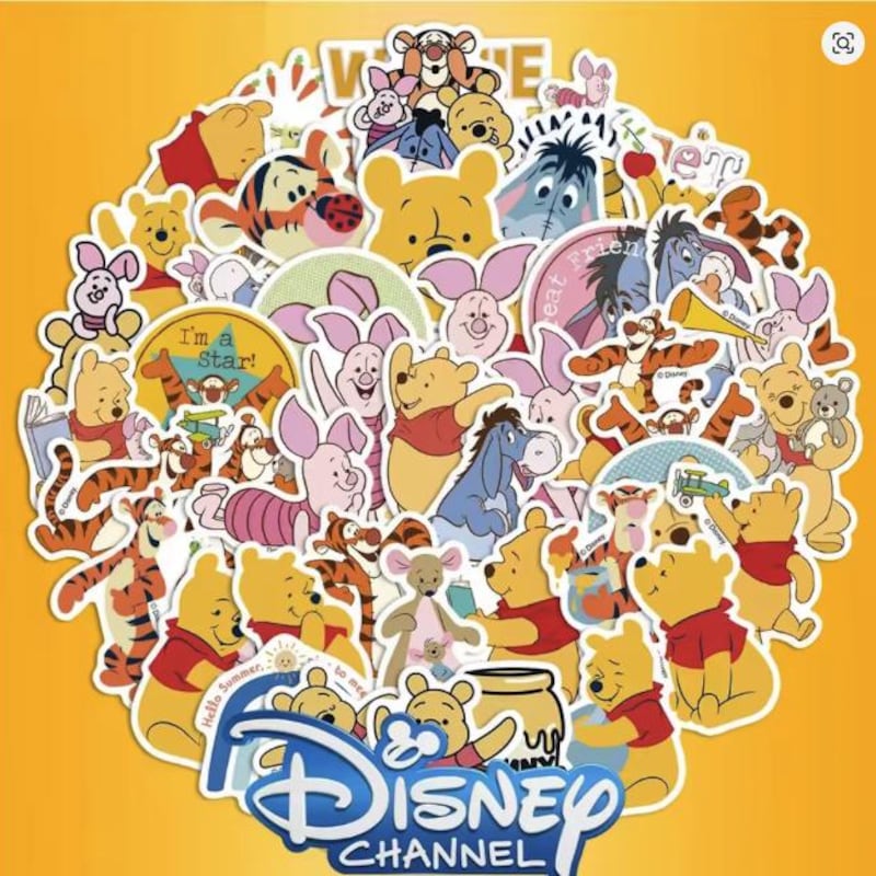 Pooh Sticker Design Winnie the Pooh Stickers - Etsy