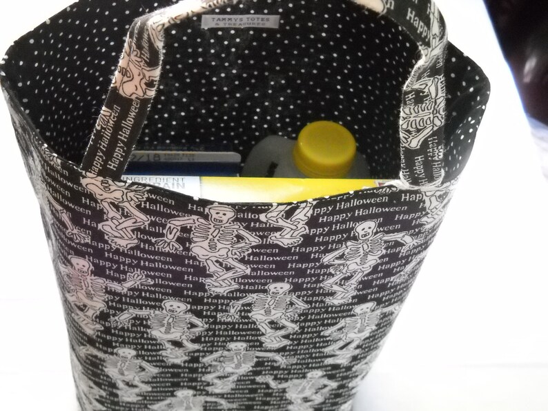 Earth Friendly Reusable Grocery Bag Skeletons Reusable Grocery Bag Shopping Tote Bag Halloween Trick or Treat Tote