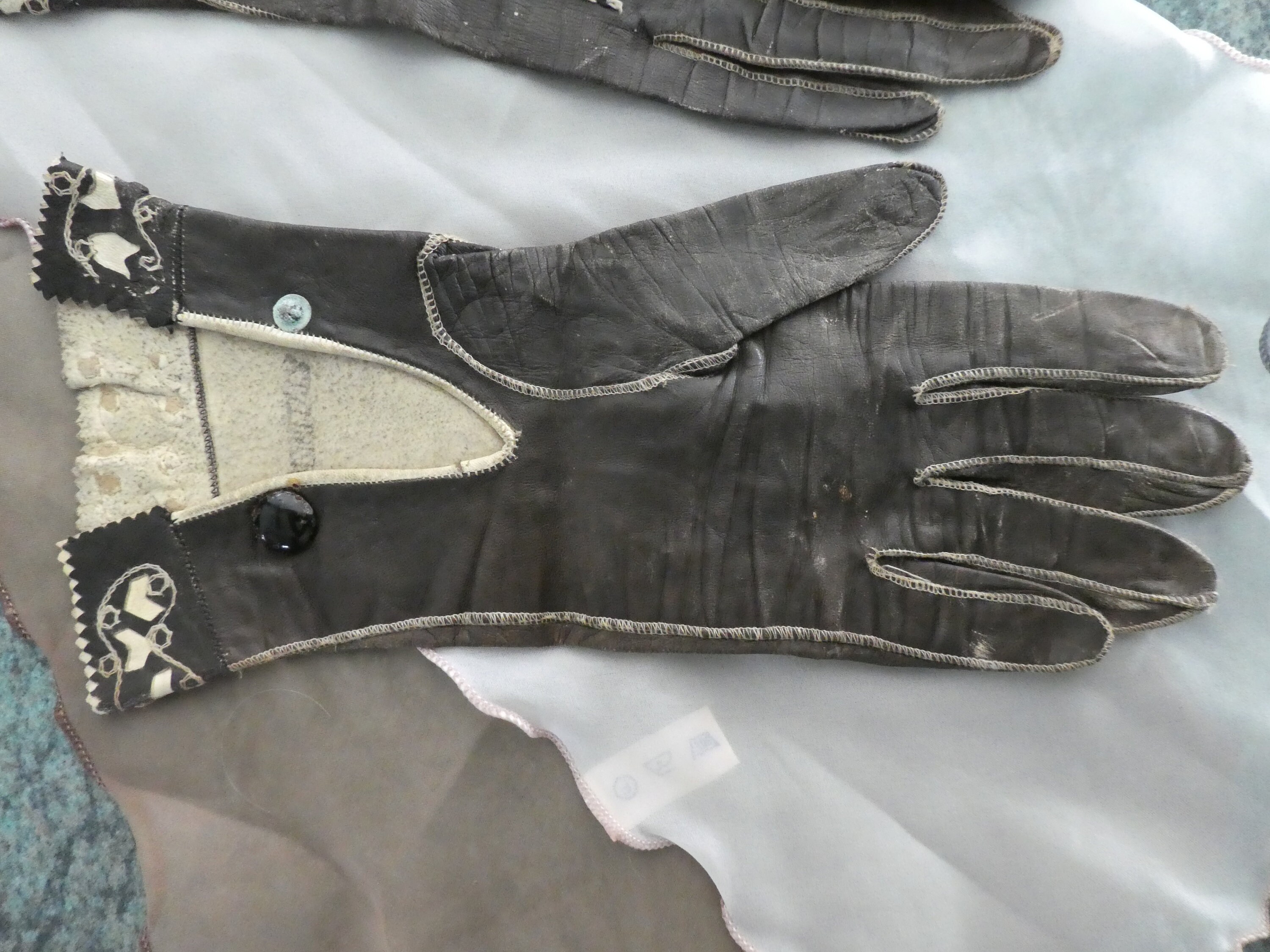 Antique Ladies Leather Gloves 6.5 Delicate With Etsy UK