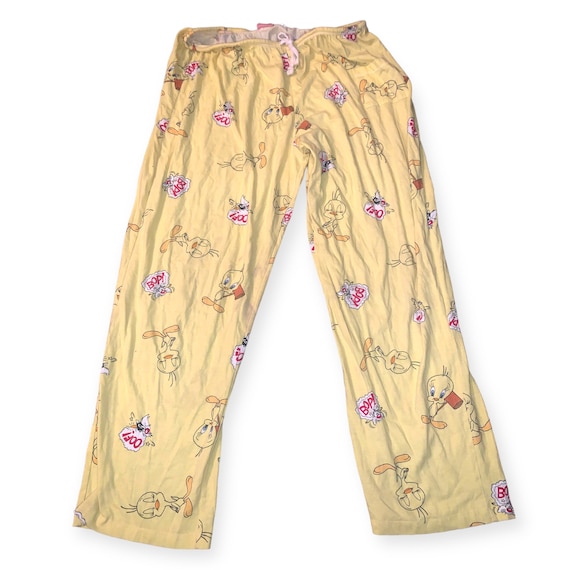 Vintage looney Tunes Tweety Bird Pajama Pants - Etsy