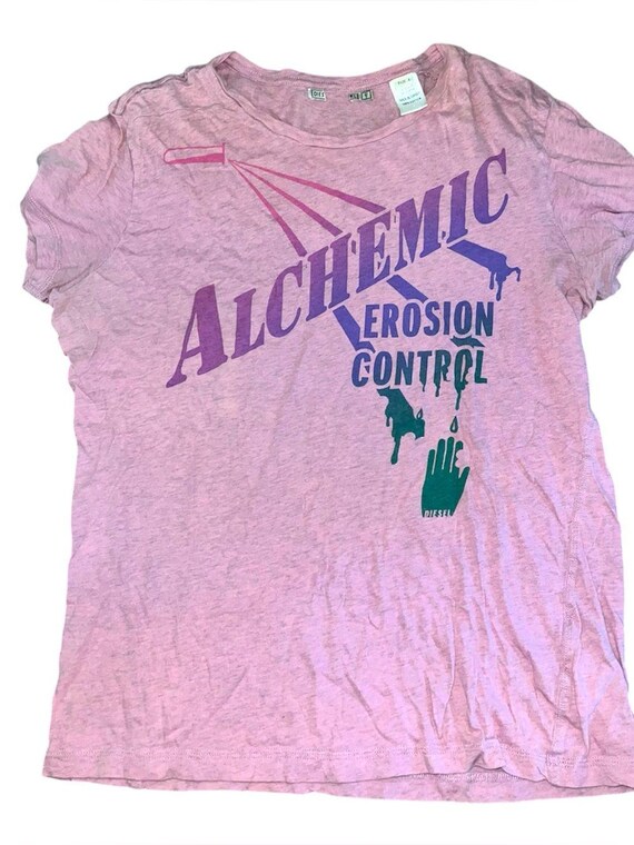 Diesel Pink Graphic 'Alchemic Erosion Control' Tee