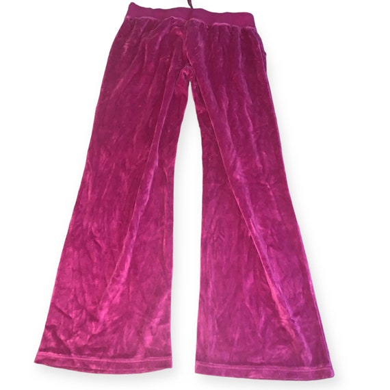 Vintage Y2k Velour Flared Leg Pants - Etsy