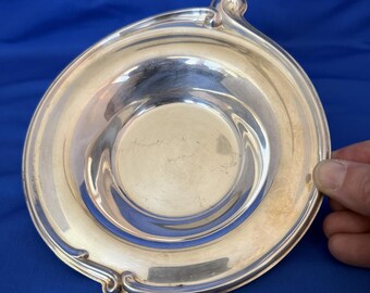 Wm. Plat à bonbons en plaqué argent n° 948 Bon Bon Nut Patina Swirl de Rogers, 15 cm (6 po.)