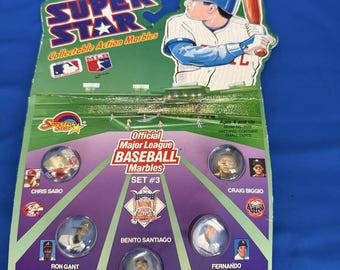Ensemble de deux billes de collection Spectra Star MLB Super Star 1990, série n° 3