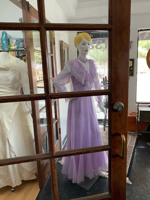 Vintage Lilac Maxi Dress