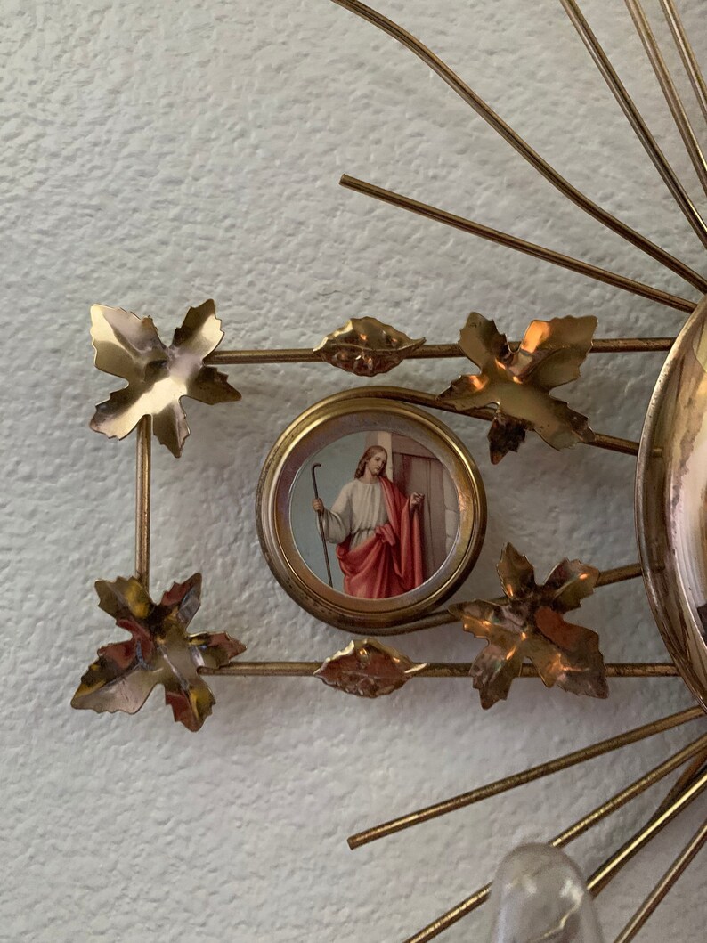 Vintage Jesus Religious Clock by United Etsy