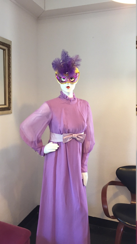 Vintage Lilac Maxi Dress
