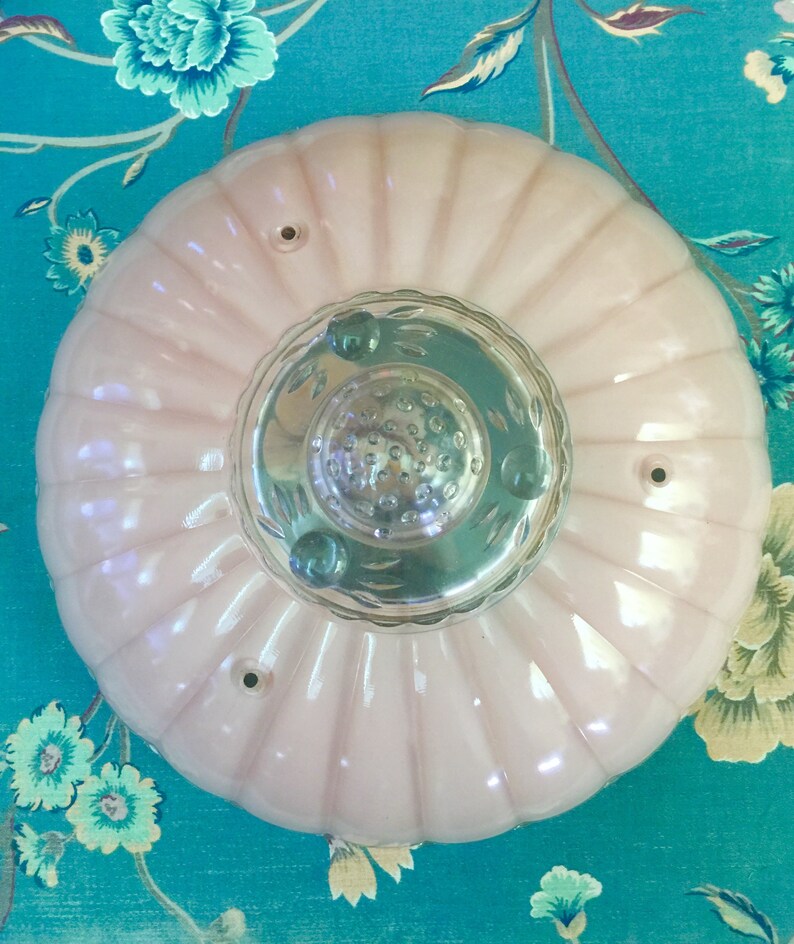 Vintage Pink Lamp Shade Light Shade Etsy