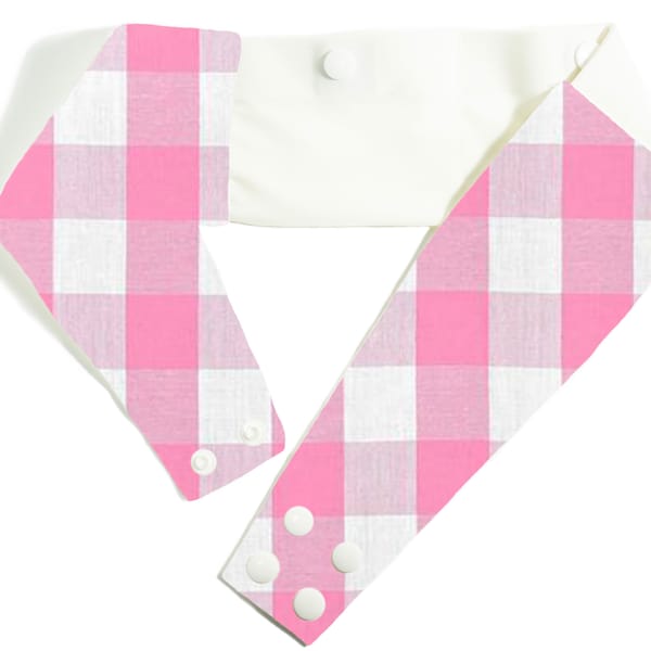 Pink Gingham Insulin Pump Belt, Pump Band