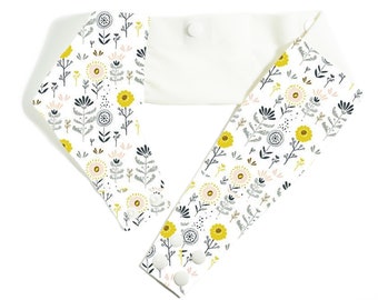 Black and Yellow Wildflowers Insulin Pump Belt, Pump Band