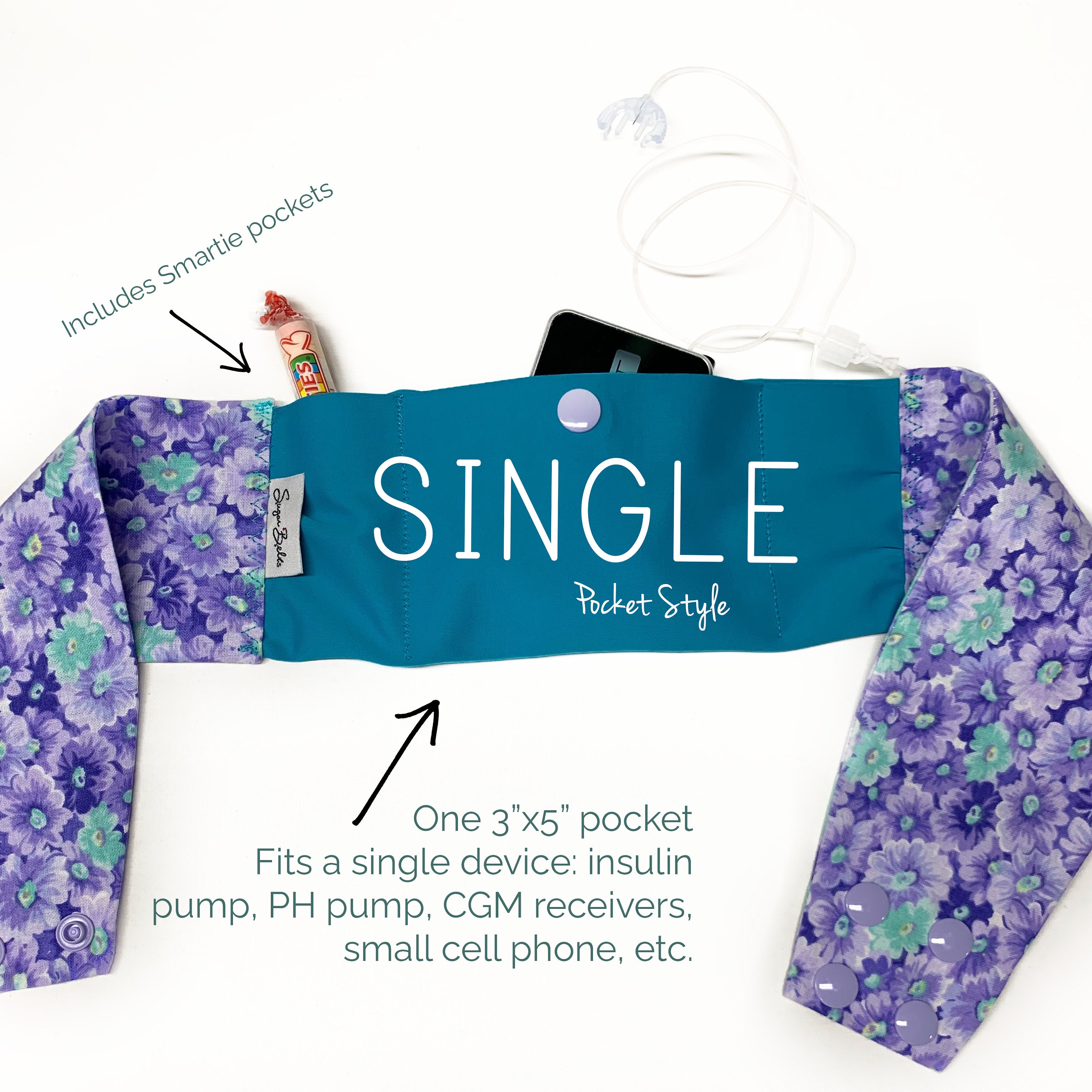 Diabetes Awareness Ribbons Insulin Pump Belt Pump Band Etsy