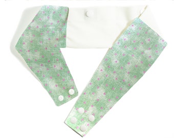 Pink Dots on Green Insulin Pump Belt, Pump Band