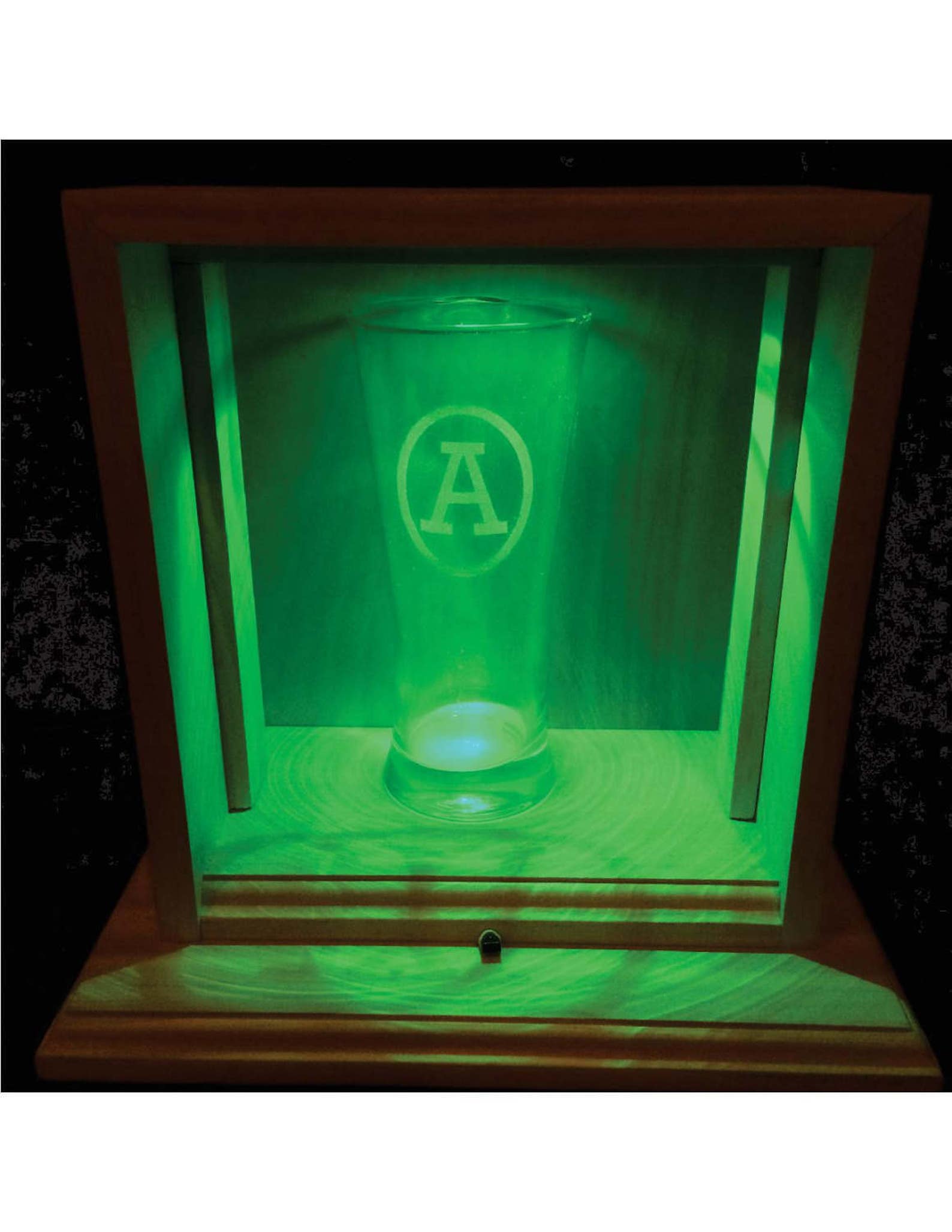 Custom Made Single Glass Display Case With RGB LED lights Etsy