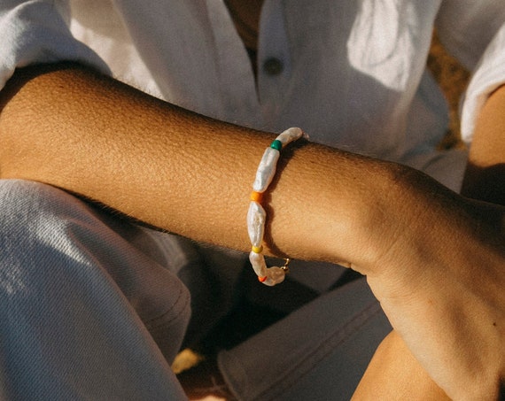 Rainbow Pearl Bracelet