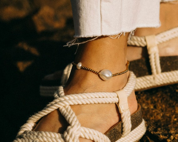Johanna Pearl Anklet