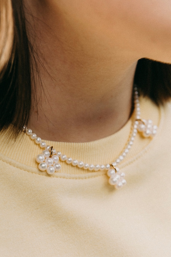 Amber Pearl Necklace