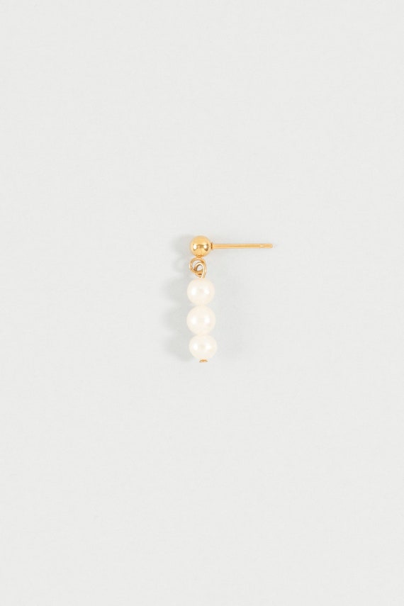 Three Pearls Earring