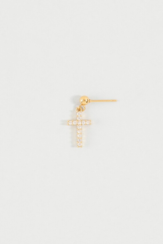 Cross Stud Earring