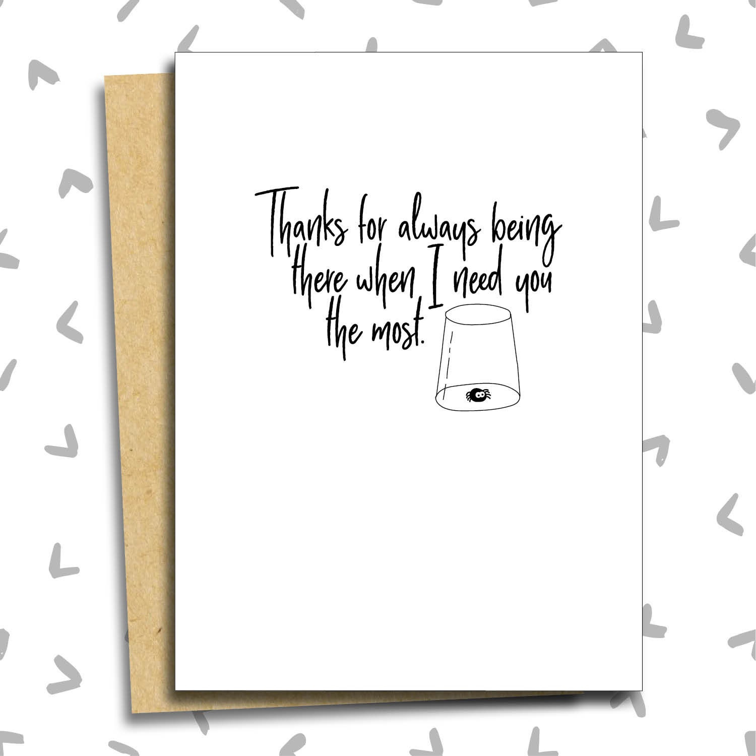 Thanks For Being There Thank You Greeting Card Etsy Uk