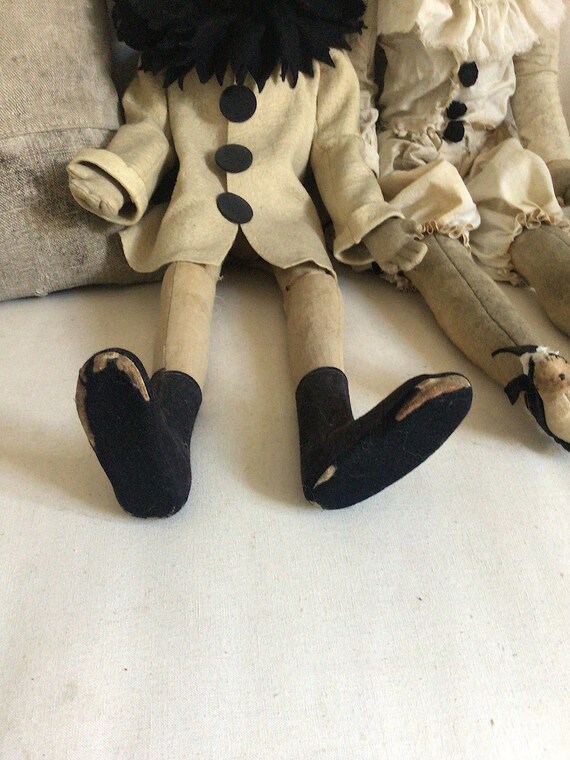 Antique Pierrot Doll | Rare Collectible Boudoir Sofa Doll - Etsy