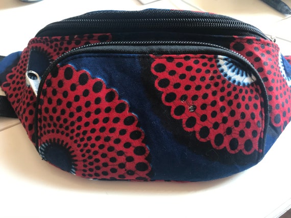 Funky patterned handmade fannypack