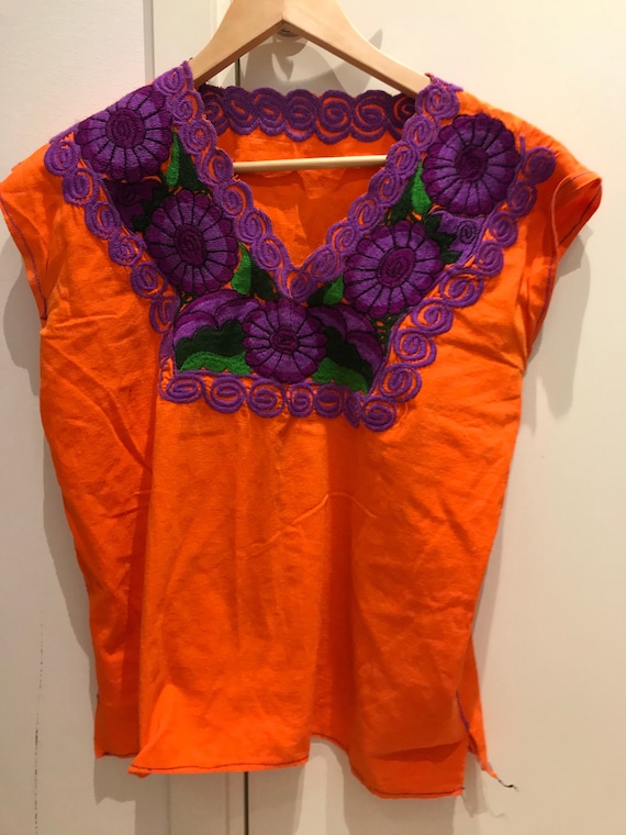 Mexican embroidered top