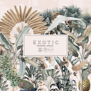 Exotic Tropical Print Pattern: High-Resolution PSD (Digital Download)