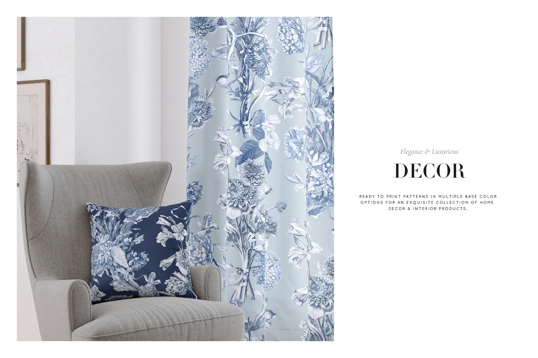 Floral Toile Pattern: Vintage Style Print (digital Download) - Etsy