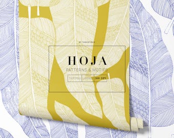 Hoja, exquisitely detailed Seamless Repeat Pattern.