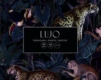 Lujo Tropicana, luxury tropical prints.