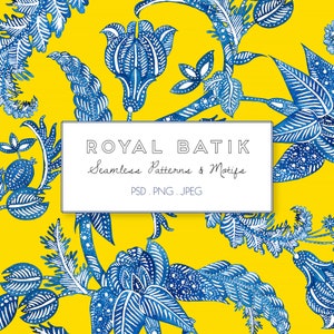Indian Palampore Batik Pattern: Seamless Repeat, Bold Motifs (Digital Download)