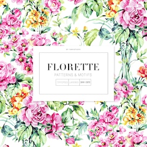 Florette, Impressions aquarelles peintes à la main !
