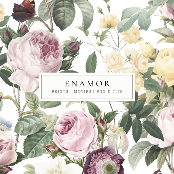 Enamor Rose print Patterns