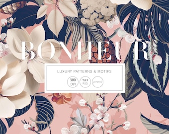 Bonheur, Nuevo Luxury tropical Prints & Motifs!