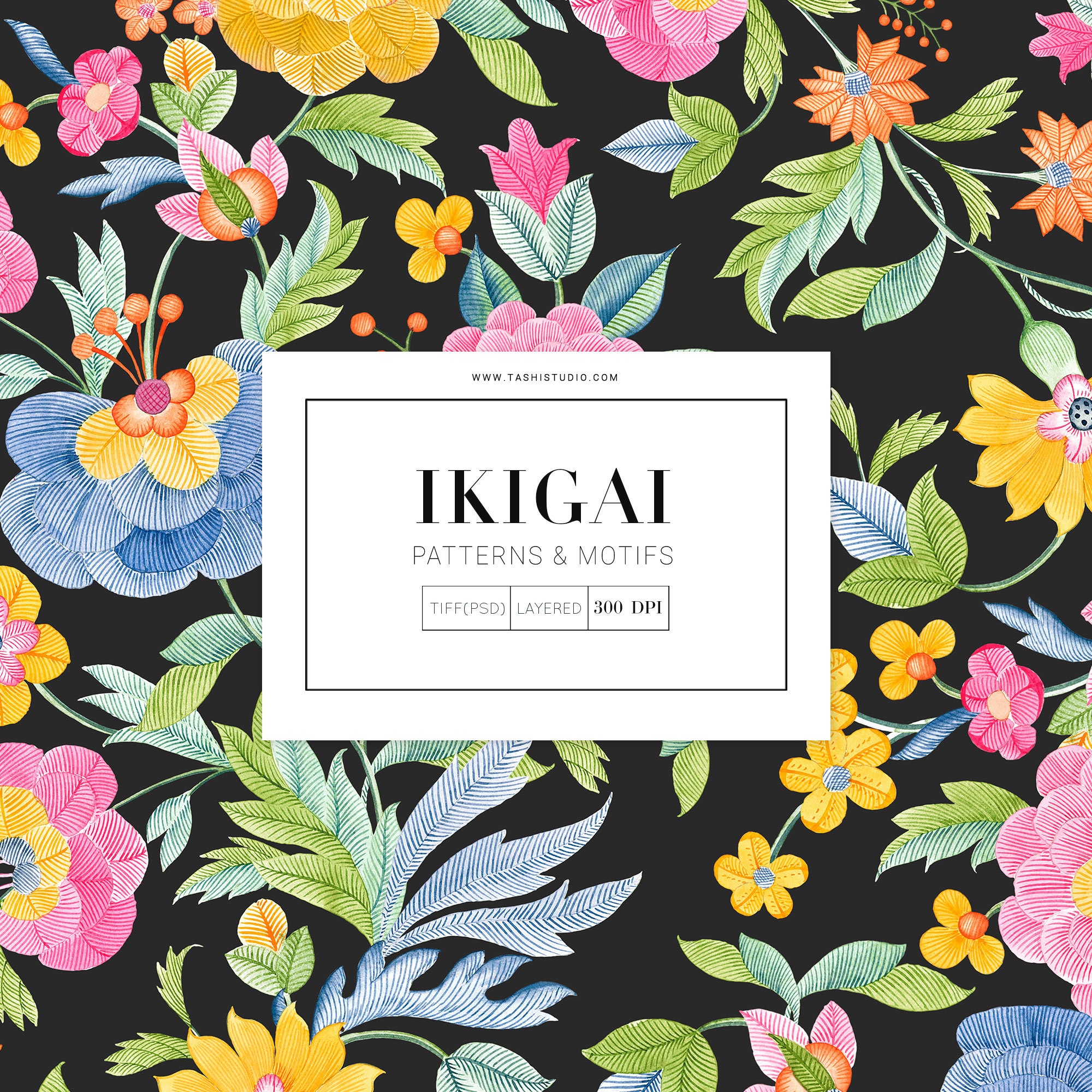 Ikigai, Exquisite Hand Painted Pattern Design! - Etsy