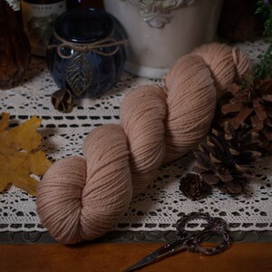 Naturally Hand Dyed Yarn - Botanical Dyed - 100% Merino Yarn  - Worsted Weight - Plant Dyed - Avocado