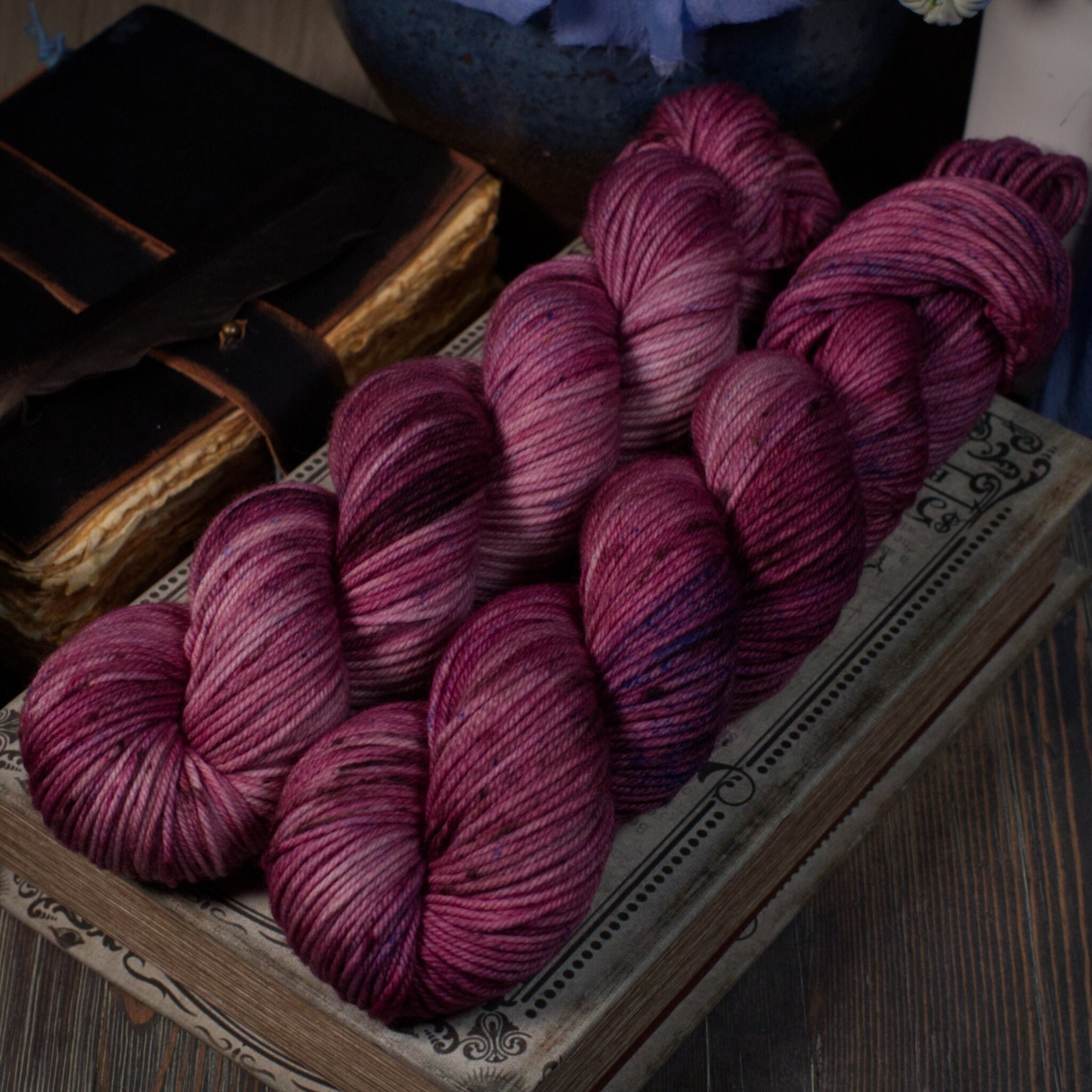 Hand Dyed Yarn - DK Weight Yarn - Variegated 100% Superwash Merino Wool  - Whisper Colorway