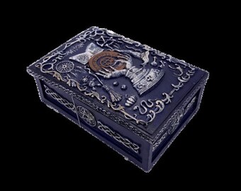 Book Of Spells Tarot Card Storage Box 3.5" X 5.5"